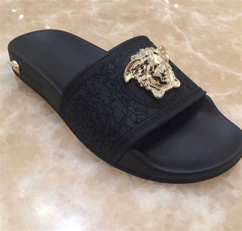 versace sliders mens sale|Versace flip flops men's.